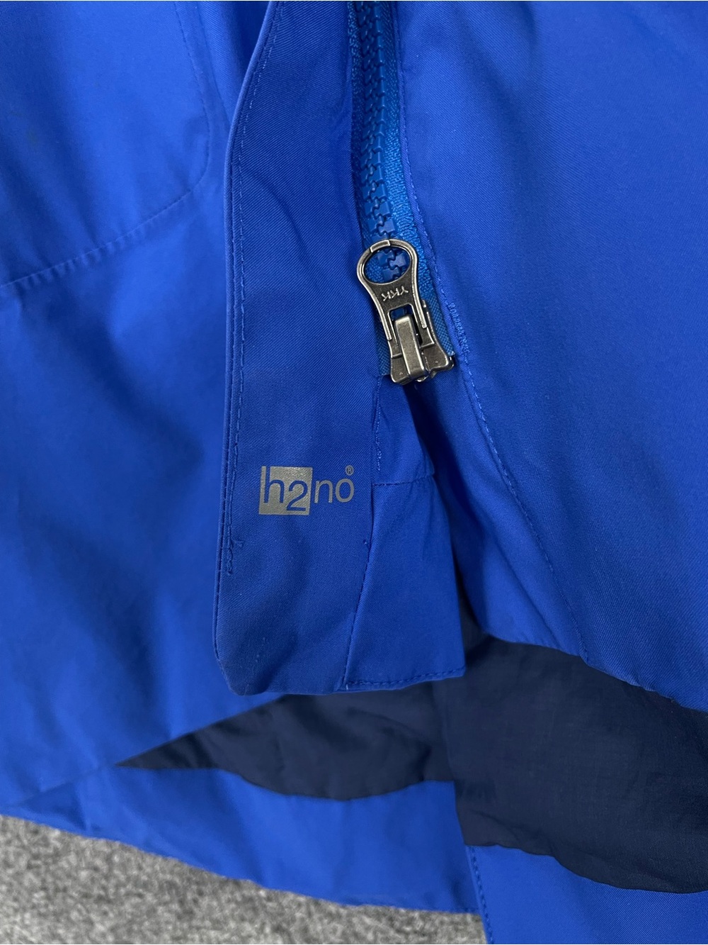 Patagonia Rain Jacket Womens XS Blue Hooded Waterproof H2No Arborist Trench Coat - Picture 9 of 13
